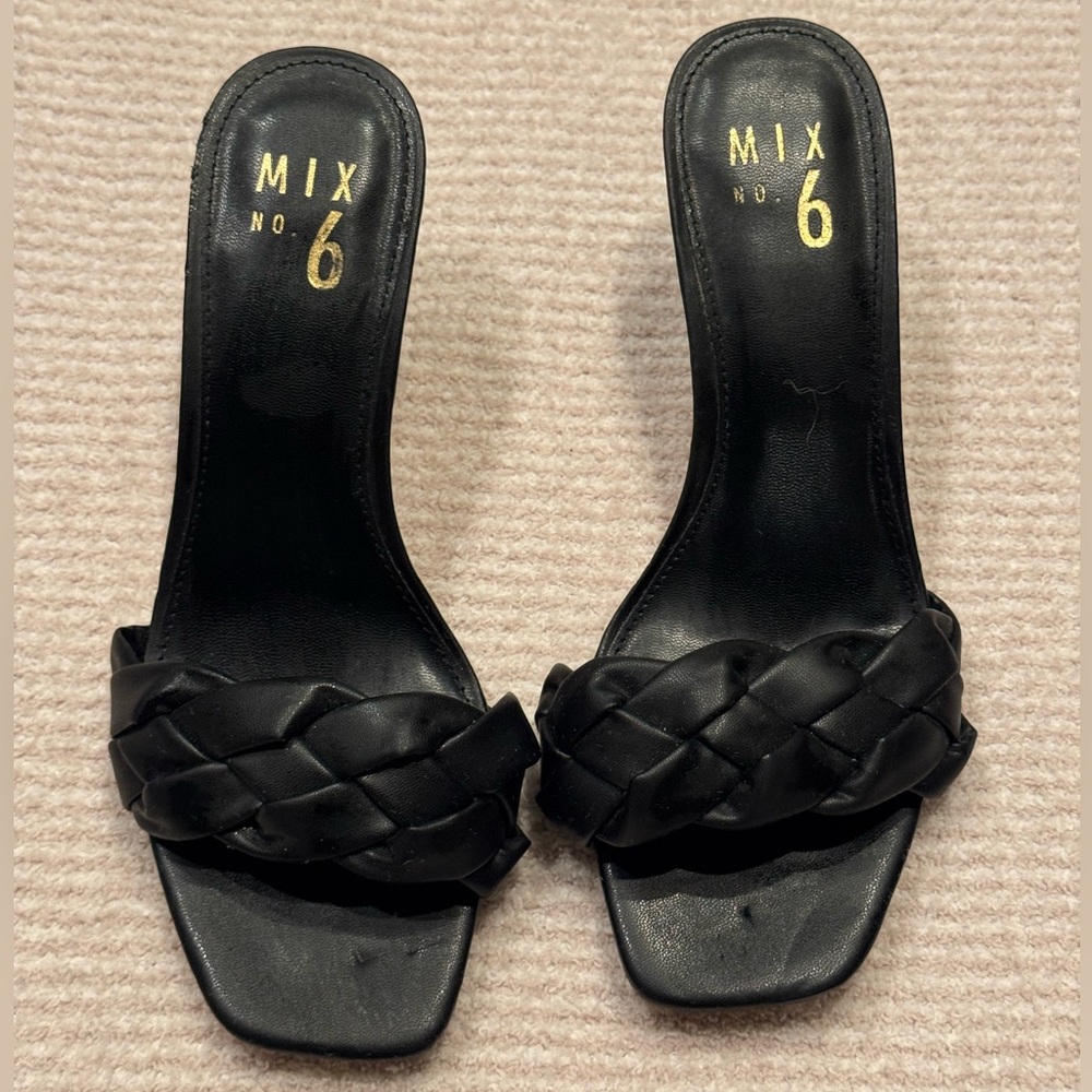 Mix No. 6 Black Braided Sandals